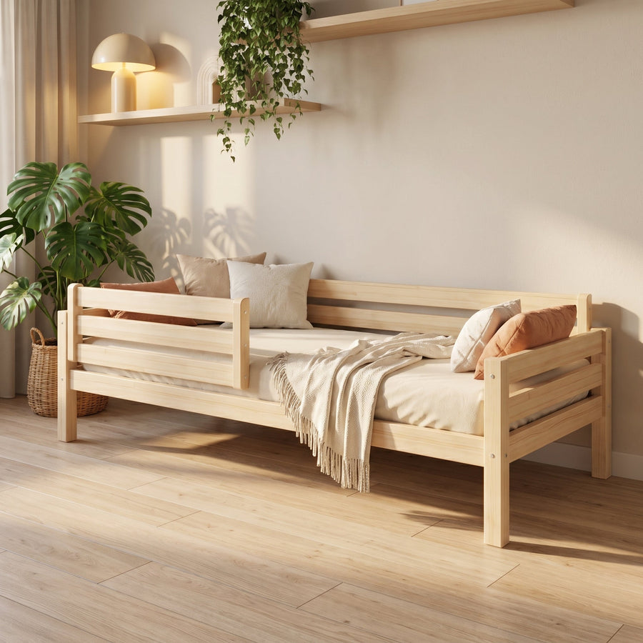 Lit gigogne enfant LENI | 2 couchages, bois massif